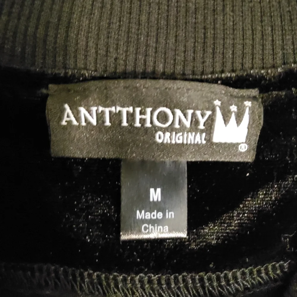 Antthony Original Zip Front Black Quilted Long Sleeve Jacket Size M - Picture 6 of 9